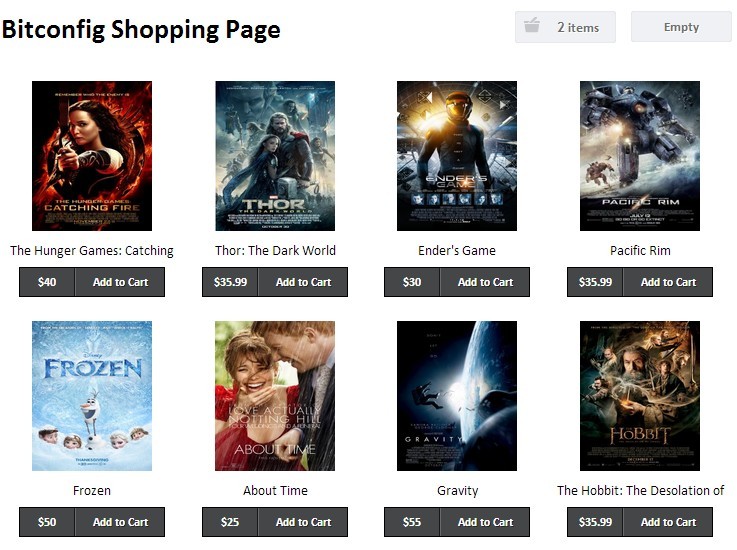 Create a Shopping Cart for your website in minutes
